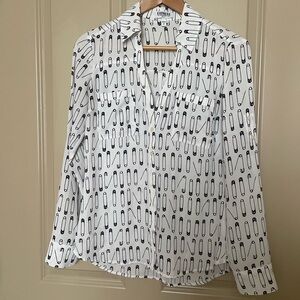 Stylish slim fit printed blouse